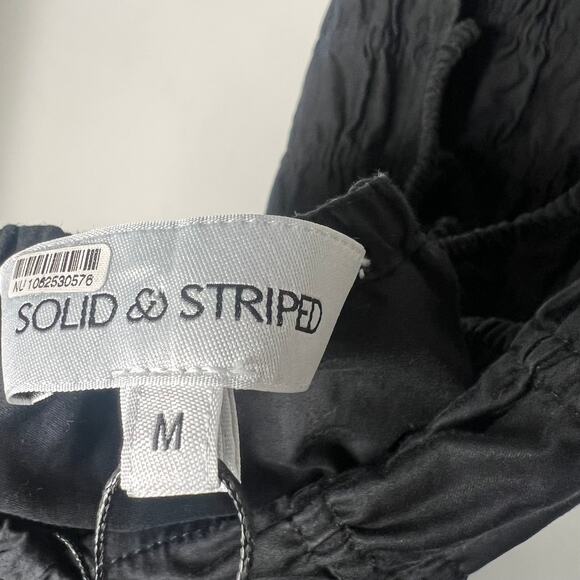 Solid & Striped The Delta Black Cotton Poplin Midi Dress - Picture 4 of 10